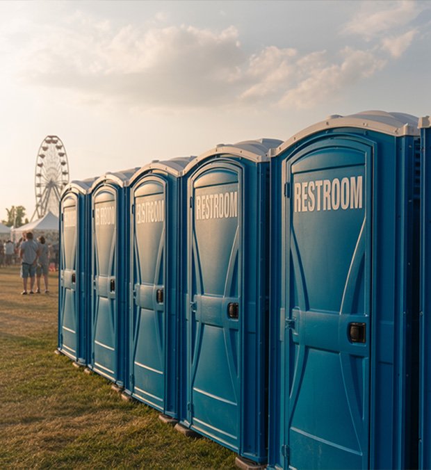 Restroom Rental Setup in New York